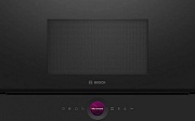 Микроволновая печь встраиваемая Bosch BER7321B (Serie8 / Чёрный / 21л / ширина - 59,4 см / 900Вт / Гриль 1300 Вт /Autopilot7 /правостороннее открытие)