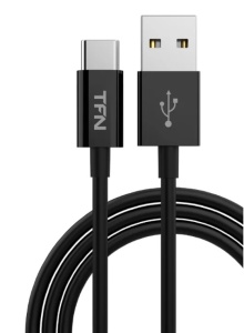 Кабель TFN USB Type-C - USB, 1 метр, черный (TFN-CUSBCUSB1MTPBK) кабель tfn usb type c usb витой 1 метр черный tfn cusbtwstdbk