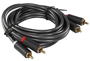 Кабель UGREEN AV104 (10520) 2RCA Male to 2RCA Male. Длина: 5м. Цвет: черный