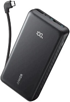 Портативная батарея Anker Zolo, (USB/Type-C/22,5W/PD/QC/LED индикатор + кбель Type-C) 20000мАч, Черная (A110EH11)