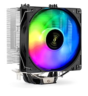 Кулер ExeGate Dark Magic EE400XL-PWM.ARGB, TDP 125, Fan 120mm, 800-2400RPM, Hydro bearing, 4pin, 11-37db, ARGB