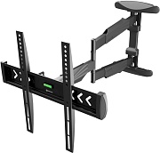 Кронштейн для ТВ ONKRON NP47 чёрный, для 40"-75", наклон 13°, поворот 180°, нагрузка до 35 кг, расстояние до стены 65-707 мм