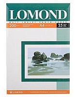 Бумага матовая двусторонняя A4 Lomond 200г/м2, 25лист. (0102052)