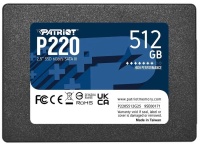 Жесткий диск SSD  512GB Patriot  P220  R550/W500Mb/s  P220S512G25 240 TBW