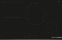 Поверхность индукционная Bosch PXE831HC1E (Serie6 / Чёрная стеклокерамика / 4 конфорки / PowerBoost / Home Connect / FlexInduction / 7,4 кВт) Чёрный