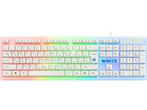 Клавиатура игровая проводная Defender RAINBOW GK-172, USB, белый [45172] механическая клавиатура defender paladin gk 370l ru rainbow
