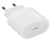 Сетевое зарядное устройство Apple Type-C, (20W/быстрая зарядка), Белое