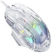Проводная игровая мышь AULA S80, (Проводная 1.5м/7200 dpi), Прозрачная