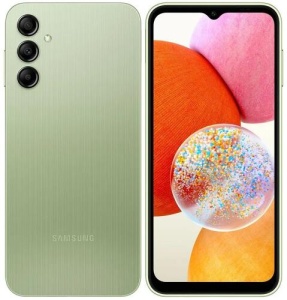 Смартфон Samsung Galaxy A14 6/128 ГБ (SM-A145), зеленый смартфон samsung galaxy a14 6 128 гб sm a145f серый