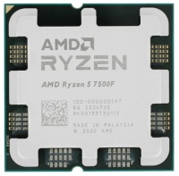 Процессор AMD AM5 Ryzen 5 7500F tray без кулера 3.7(5)GHz, 6core, 32MB 95Вт 100-000000597