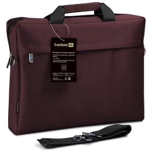 Сумкa для ноутбука 15,6 ExeGate Start S15 Charcoal, темно-коричневая