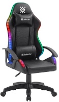 Игровое кресло Defender Factor X RGB, черный