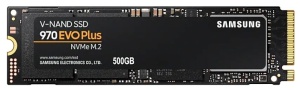 Жесткий диск SSD M.2 500GB Samsung MZ-V7S500BW 970 EVO Plus PCI-E 3.0 x4 R3500/W3200Mb/s Type 2280 300TBW