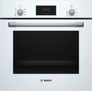 Духовой шкаф Bosch HBF113BV1S (Serie2 / 66 л / до 270 °C / Белое стекло / Гриль / съемные направляющие / A) домашняя кулинария 100 меню блюд быстрого приготовления