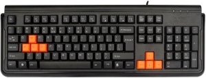 Игровая клавиатура A4Tech X7-G300, USB, черный клавиатура a4tech x7 g100 черная игровая