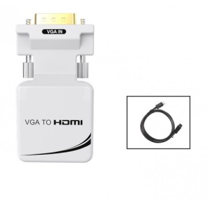 Переходник с VGA на HDMI KS-is KS-427 адаптер преобразователь hd 1080p vga в hdmi совместимый с аудиоадаптером для пк ноутбука проектора hdtv адаптер hdmi совместимый с vga