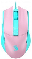 Мышь A4Tech Bloody L65 Max игровая (12000dpi), розовый/голубой
