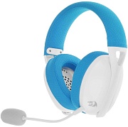 Беспроводные игровые наушники Redragon Ire Pro, (объемный звук 7.1, 2.4ГГц, Bluetooth 5.0, кабель 1.8 м), белый/синий