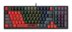 Механическая клавиатура A4Tech Bloody S98 Bloody Red черный цена и фото