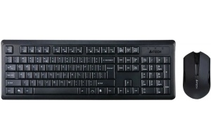 цена Комплект клавиатура+мышь беспроводная A4Tech V-Track 4200N, черный