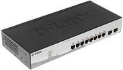 Коммутатор D-Link DGS-1210-10/F1A, 8x 1000BASE-T, 2x SFP, управляемый L2