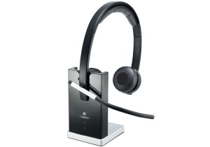 Беспроводные наушники с микрофоном Logitech H820e Wireless Headset Stereo Black (981-000517) наушники logitech usb headset h540 981 000480