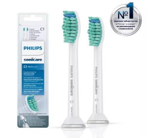 Насадка для зубных щеток Philips HX6012/07 Sonicare ProResults (2 шт) сопло hx8340 для philips sonicare airfloss насадки для сопла philips hx8340 hx8332 11 hx8332 12 инструменты для ухода за полостью рта 2 шт