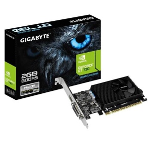 цена Видеокарта Gigabyte GeForce GT 730 2GB DDR3 (GV-N730D3-2GI) 902/1800MHz DVI, HDMI, VGA