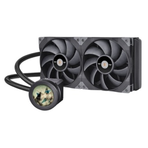 Водяное охлаждение Thermaltake TOUGHLIQUID Ultra 280 All-In-One Liquid Cooler Soc-1700/AM5/AM4/1151/1200 cpu cooler n600w dt hy white tdp 250w product dimension 125 143 158mm heat pipe 6mm 6 pcs fan dimension 120 120 25mm voltage dc 12v current 0 24 0 48a fan speed 800 1800rpm±10% air flow 31 18 73 92cfm±10% air pressure 0 56 2 1mm h2o±10% nois