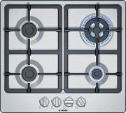 DSP Поверхность газовая Bosch PGH6B5B90 (Serie4 / нерж / чугун / WOK)