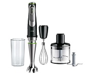 DSP Блендер Braun Multiquick 9 MQ9135XI (1200 Вт/ скоростей 3/ турборежим/ венчик, 2X измельчитель, стакан)