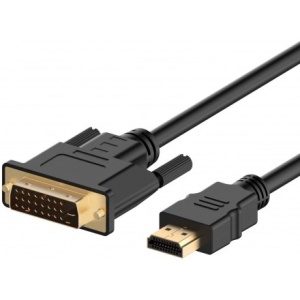 Кабель-переходник HDMI - DVI-D KS-is (KS-468-2), длина - 2.0 метра 1080p rca av к hdmi совместимый композитный адаптер конвертер av2hdmi адаптер для тв ps3 ps4 пк dvd xbox проектора с usb кабелем