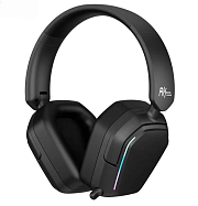 Беспроводные игровые наушники Royal Kludge RK HG101, (объемный звук 7.1, 2.4ГГц, Bluetooth 5.0, кабель 1.8 м), Черные