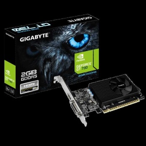 Видеокарта Gigabyte GeForce GT 730 2GB DDR5 (GV-N730D5-2GL) 902/5000MHz DVI, HDMI видеокарта gigabyte geforce gt 710 gv n710d3 2gl 2g 64bit ddr3 954 1800