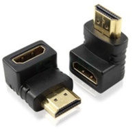 Переходник HDMI - HDMI GEMBIRD (A-HDMI270-FML), вилка - розетка, угловой разъем 270 градусов 