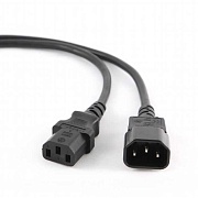 Кабель монитор-компьютер (UPS->уст-во) ExeGate Power EC-1,8P (С13->С14) VDE-250V-3*1,00-CU,10A, 1.8м