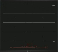 Поверхность индукционная Bosch PXY675DC1E (Serie8 / Чёрная стеклокерамика / 4 конфорки / PowerBoost / РanBoos / FlexInduction / Home Connect /7,4 кВт) Чёрный