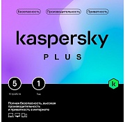 ПО Kaspersky Plus + Who Calls Russian Edition. 5-Device 1 year Base Card KL1050ROEFS