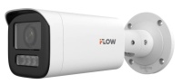 Видеокамера iFLOW F-IC-1642CMZ4 уличная циллиндрическая F1.6, 2.8-12mm, 4MPix, ИКподсветка, PoE Белый