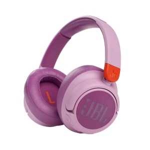 цена Беспроводные детские наушники с микрофоном JBL JR460NC, Bluetooth, ANC, 20 Гц-20000 Гц, 32 Ом, 95 дБ, Pink