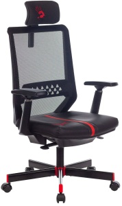 Игровое кресло A4Tech Bloody GC-900 черный, сетка, вес - до 120 кг игровое кресло a4tech bloody gc 870 черный красный ромбик эко кожа с подголов крестов металл вес до 150 кг