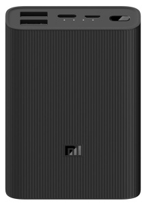 цена Портативная батарея Xiaomi Mi Power Bank 3 Ultra Compact 10000mAh, черная (BHR4412GL)