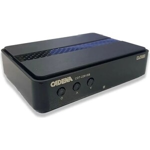 Приемник цифровой эфирный DVB-T2 Cadena CDT-2291SB c дисплеем приемник цифровой эфирный dvb t2 cadena cdt 2312 mini