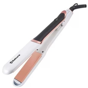 Выпрямитель Sakura SA-4527W Premium (50 Вт/ нагрев до 230 ºС/ покрытие - керамика/ автоотключение/ белый) техника для волос sakura выпрямитель sa 4528v 40вт
