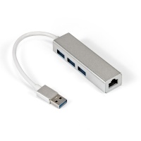 Сетевой адаптер USB ExeGate EXE-77U3T-45 (USB3.0 --> 3xUSB3.0 + 1xRJ45 UTP 1000Mbps RLT8153)