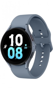 Смарт-часы Samsung Galaxy Watch5 44мм (SM-R910), голубые смарт часы samsung galaxy watch5 40мм sm r900 серебристые фиолетовые