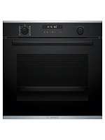Духовой шкаф Bosch HBG278EB3 (Serie6 / 71 л / до 275 °C / чёрное стекло / Гриль / Съемные напр / Пиролиз / AutoPilot 10 / SoftClose / A)