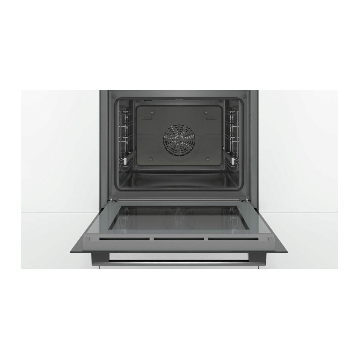 Духовой шкаф Bosch HBA534EB0 (Serie4 / 71 л / до 275 °C / Чёрное стекло / Гриль / съемные направляющие / EcoClean (задняя стенка) / A)