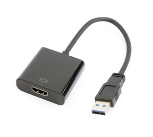 Переходник USB 3.0 A - HDMI KS-is (KS-488), вилка-розетка, длина - 0.19 метра переходник micro usb hdmi gembird a mhl 003 вилка розетка mhl 11 pin видео 1080p звук 8 канальный длина 0 15 метра