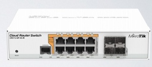 Коммутатор Mikrotik CRS112-8G-4S-IN коммутатор mikrotik routerboard rb2011uias in